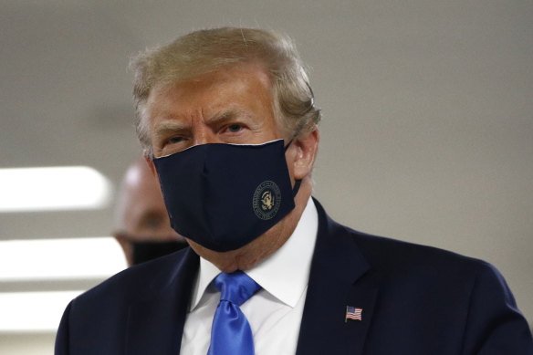 Donald Trump, who was reluctant to wear a mask, has been seen wearing them in public.