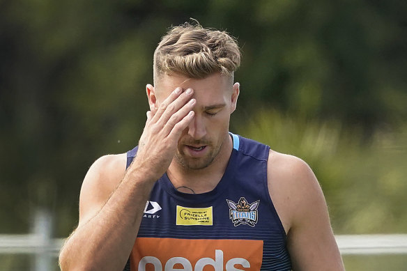 Gold Coast player Bryce Cartwright is resisting the flu shot.