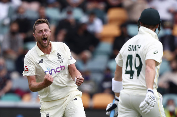 Ollie Robinson, one of England’s great hopes for the 2023 Ashes, requires scans on a sore left ankle.