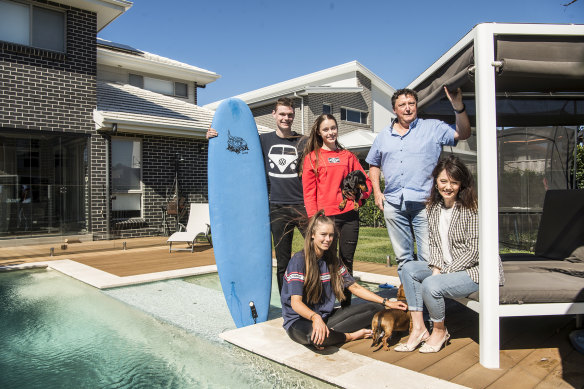 The Coman family in Cronulla.