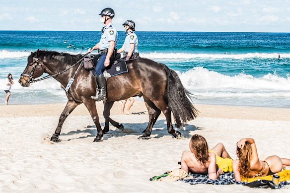 In Sydney’s eastern suburbs, residents were free to visit Bondi Beach if they lived within the 5km radius in 2021.