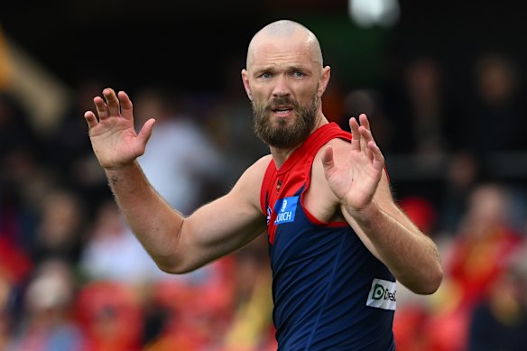 Record breaker: Melbourne captain Max Gawn has received his ninth All-Australian blazer.
