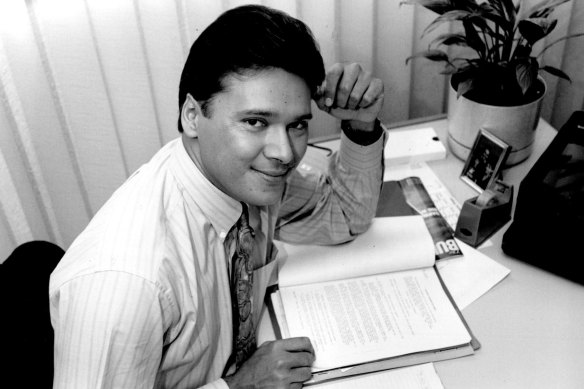 Stan Grant in his early days as a journalist, a career he has given me and many others the confidence to embark upon. 