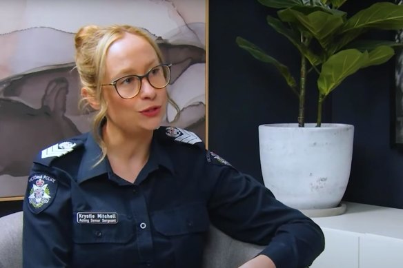 Acting senior sergeant Krystle Mitchell resigned after giving an interview to an anti-lockdown media channel.