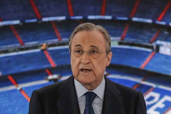 Real Madrid president Florentino Perez says the Super League is not dead yet.