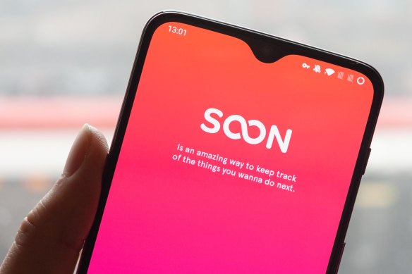 Soon app: designed to help curate everyday wish lists into manageable categories.
