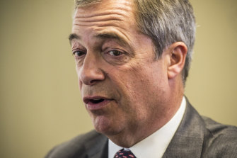 Brexit leader Nigel Farage at the CPAC conference in Sydney.