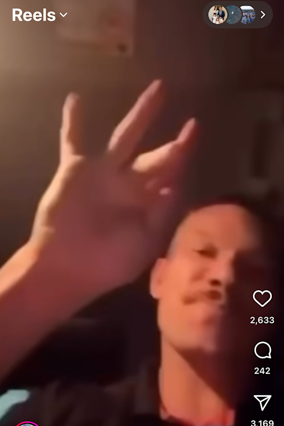 Brent Naden gives another “khawd″⁣ after the game.