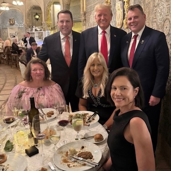 Gina Rinehart with US President Donald Trump this year.