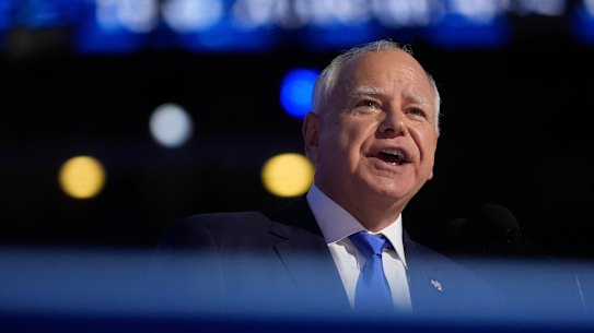 Democratic vice presidential candidate, Minnesota Governor Tim Walz.