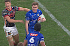 Lachlan Galvin blows up at Stephen Crichton.