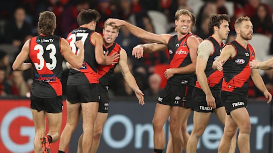 Essendon charged home to defeat Hawthorn relieving some pressure on the club