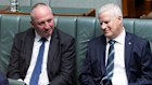 Former Nationals leaders Barnaby Joyce and Michael McCormack.