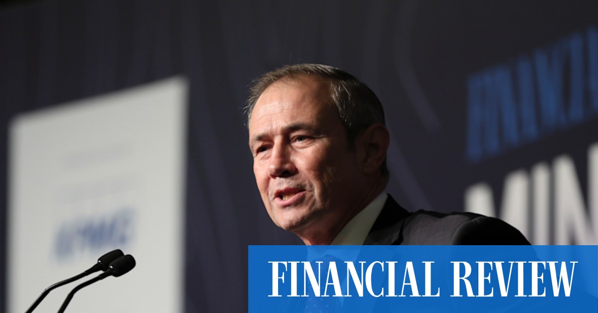 Financial Review Mining Summit: Why Western Australia wants to do this boom differently - Vimarsana News