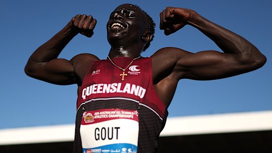 Gout Gout is the talk of the athletics world.