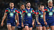 Warriors players during the semi final against Newcastle.