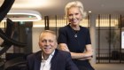 All smiles: Rich Lister Dennis Bastas with Shelley Sullivan, who built MCo Beauty to a billion-dollar “unicorn” company.