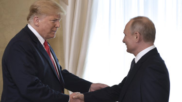 At the heart of the matter: US President Donald Trump and Russian President Vladimir Putin