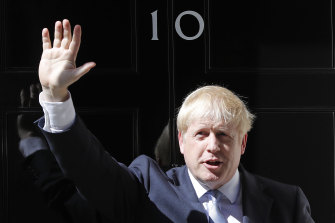 Boris Johnson going into Number 10 Downing Street as Prime Minister this week.