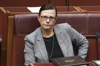 Outgoing Liberal senator Concetta Fierravanti-Wells left it until she was on the way out to take a stand.