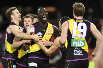 Richmondâ€™s Mabior Chol could be at a new AFL club next season.