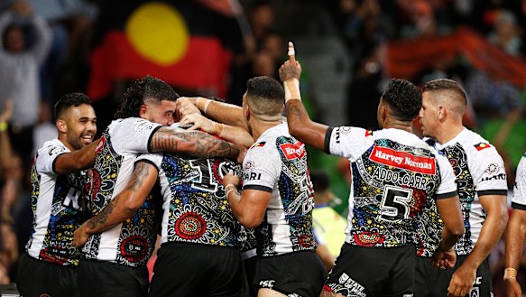 Last year, the majority of the Indigenous side did not sing the anthem during the clash.