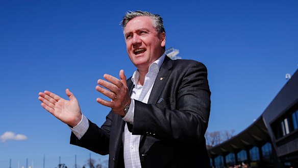 Collingwood president and broadcaster Eddie McGuire.