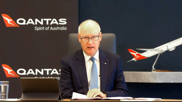 Qantas chairman Richard Goyder stands by his man.