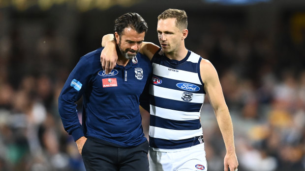 Chris Scott, left, and Joel Selwood, right, are no strangers to preliminary finals. 