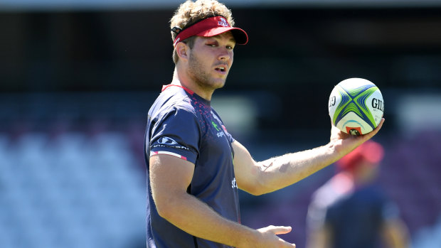 Queensland Reds flanker Angus Scott-Young could face a lengthy ban. 