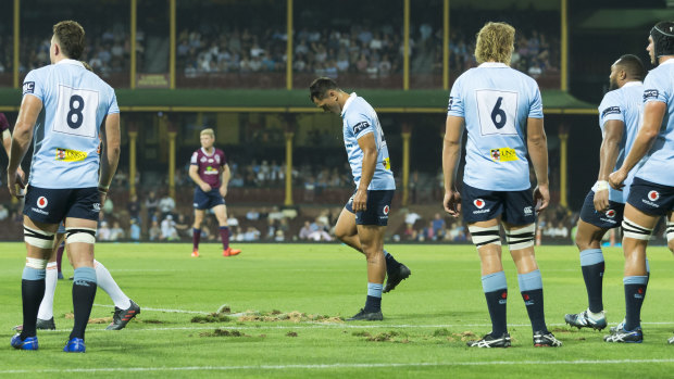 The Waratahs weren't happy with the SCG surface during a recent match against the Queensland Reds. 