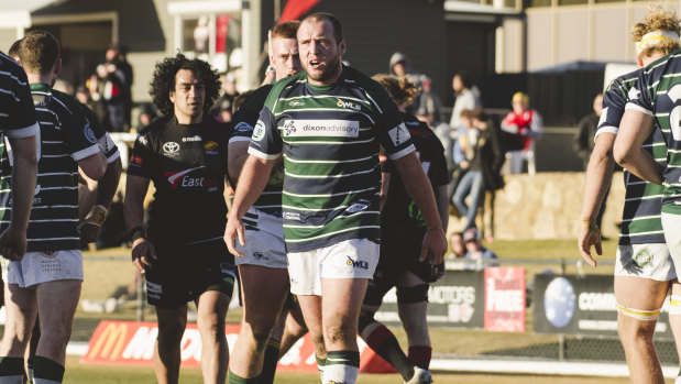 Brumbies prop Ben Alexander couldn't get the Owls over the line on Sunday. 