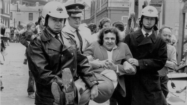 Jack Mundey's arrest in October 1973. 