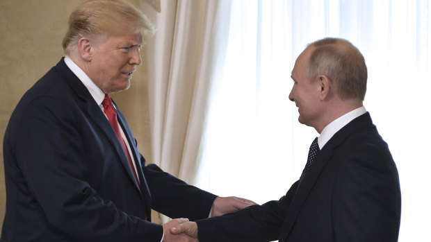 At the heart of the matter: US President Donald Trump and Russian President Vladimir Putin