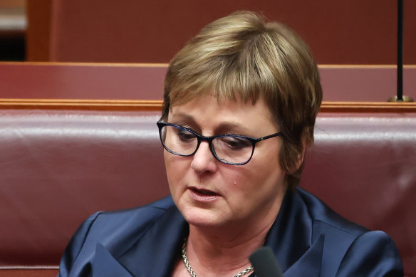 Higgins told the court Linda Reynolds, then the defence industries minister, wanted to be informed if she went to police.