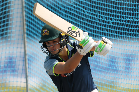 Sam Konstas at training on Tuesday.