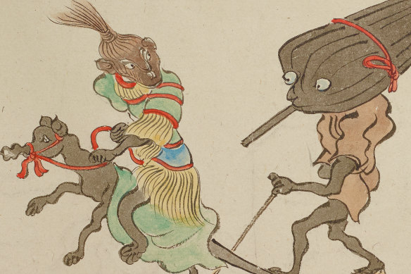 Itaya Hiroharu Night procession of the hundred demons c1860. AGNSW