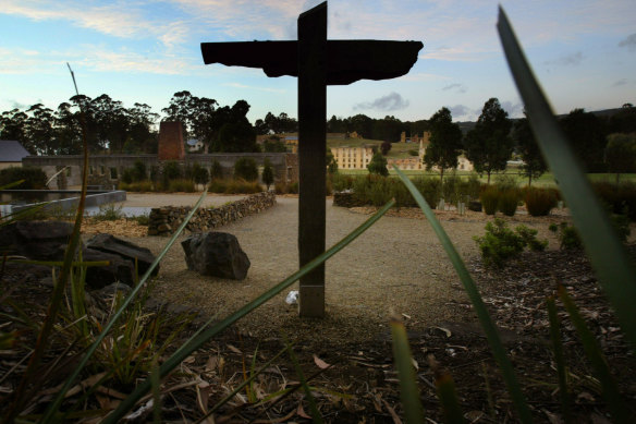 A view of the Port Arthur Memorial Garden on March 1, 2006.