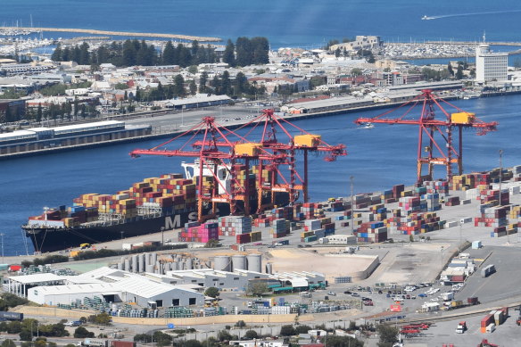 Patrick Terminals in one of two container handling operators at Fremantle Port.