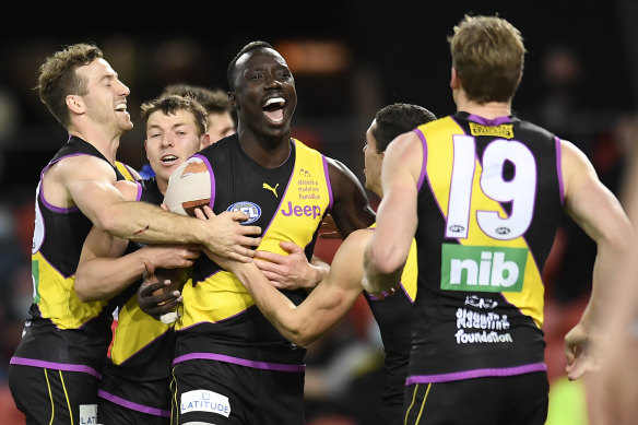 Richmond’s Mabior Chol could be at a new AFL club next season.