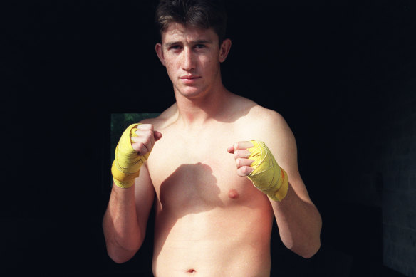 Aaron Nable in 1998. He is a former national amateur boxing champion who regularly sparred with Kostya Tszyu. 