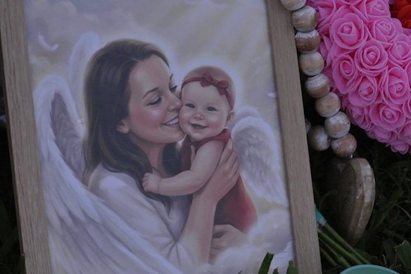 Kate Paterson, 38, and her one-year-old daughter April were remembered by their community on Friday.