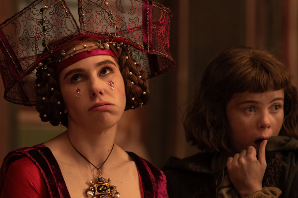 Zosia Mamet and Saoirse-Monica Jackson in The Decameron.