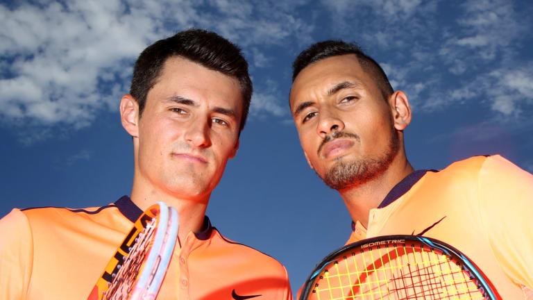 Bernard Tomic and Nick Kyrgios will play off against each other at Kooyong.