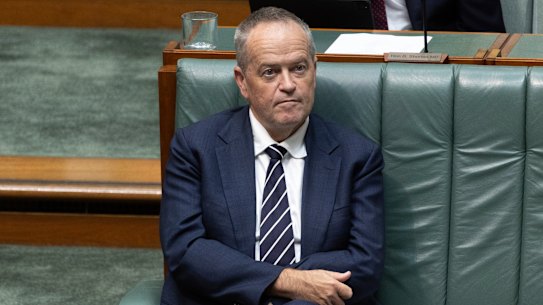NDIS Minister Bill Shorten in question time on Tuesday.