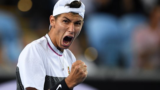 Alexei Popyrin fought hard against Lucas Pouille