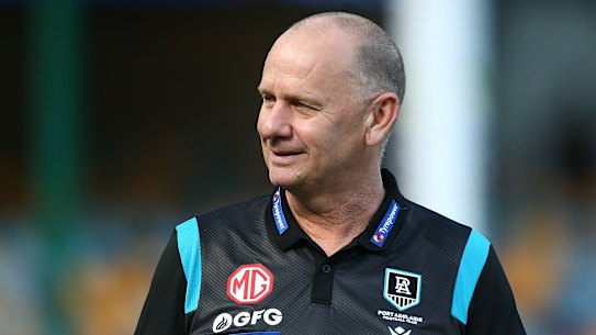 Port Adelaide coach Ken Hinkley.