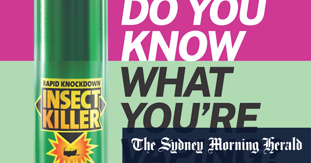 NSW campaign challenges teens 'do you know what you're vaping?' - Vimarsana News