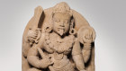 Goddess Durga slaying the buffalo demon.  