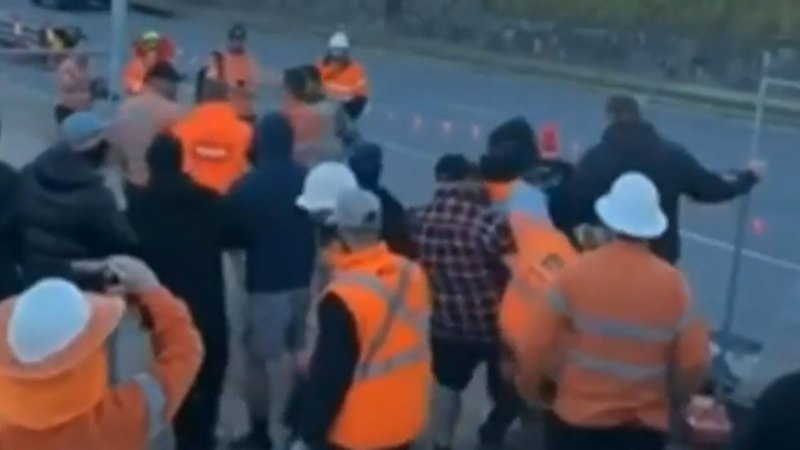 Major rail project manager accused of lying about infamous CFMEU brawl